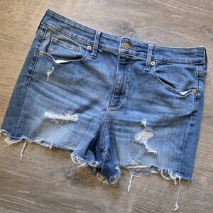 Universal Thread Blue Jean Shorts Distressed Style